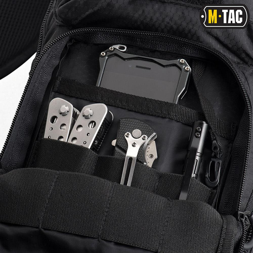 M-Tac - Torba Urban Line City Hunter Hexagon Bag - Poliester - Czarny - GB0306-BK