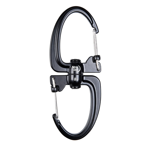 Nite Ize - Karabińczyk S-Biner 360 SlideLock Dual Carabiner #4 - Czarny - SBLR4-01-R3