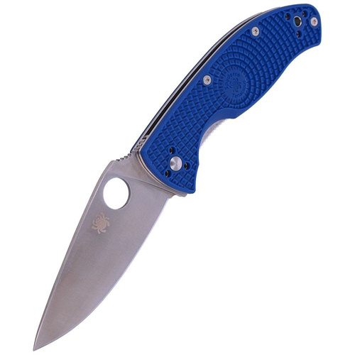 Spyderco - Nóż składany Tenacious FRN Blue - Folder - CPM S35VN - Plain - Niebieski - C122PBL
