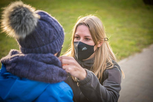 Helikon - Maseczka Ochronna Wielorazowa Profilowana Uniwersalna - Czarny - MA-RUP-CB-01