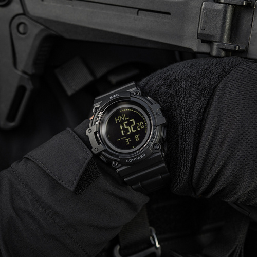 M-Tac - Zegarek taktyczny z kompasem 2233 - Czarny - 50010002