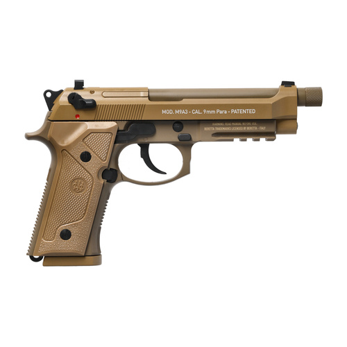 Umarex - Pistolet ASG replika Beretta M9 A3 z kaburą - FDE - 6 mm -  2.6357 + 3.1595