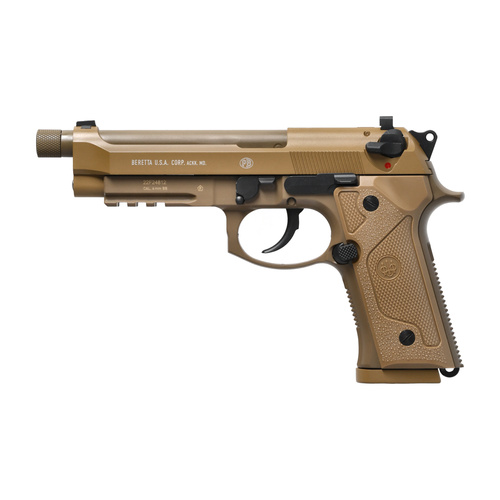 Umarex - Pistolet ASG replika Beretta M9 A3 z kaburą - FDE - 6 mm -  2.6357 + 3.1595