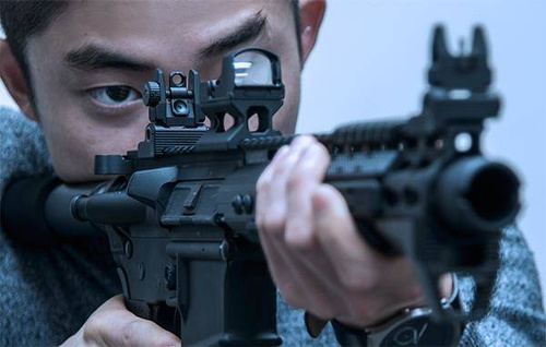 UTG - Przeziernik składany Accu-Sync do AR15 - Picatinny - Czarny - MNT-957