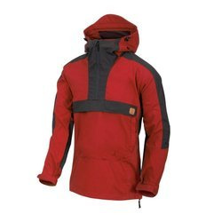 Helikon - Kurtka softshellowa Anorak Woodsman - DuraCanvas - Crimson Sky/Ash Grey - KU-WDN-DC-8385A