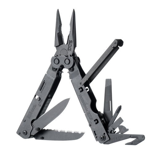 SOG - Multitool PowerAssist B66N-CP - 420 - 16 narzędzi - Czarny - B66N-CP