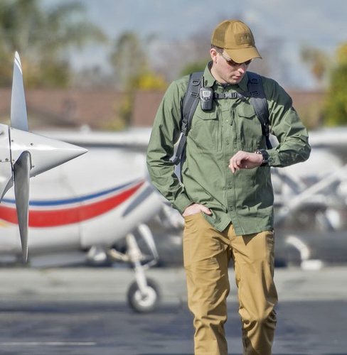 Helikon - Koszula z długim rękawem Defender Mk2 - PolyCotton Ripstop - Olive Green - KO-DF2-PR-02