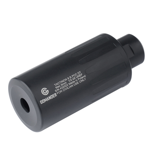 Gomander - Tactinox 9 S PCC DT - Kal. max 9 mm - 1/2 x 28 UNEF - Czarny - TB0.9122 1/2x28UNEF-BK