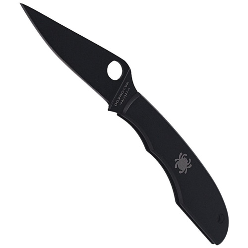 Spyderco - Nóż Grasshopper - Black Blade Plain - Czarny - C138BKP