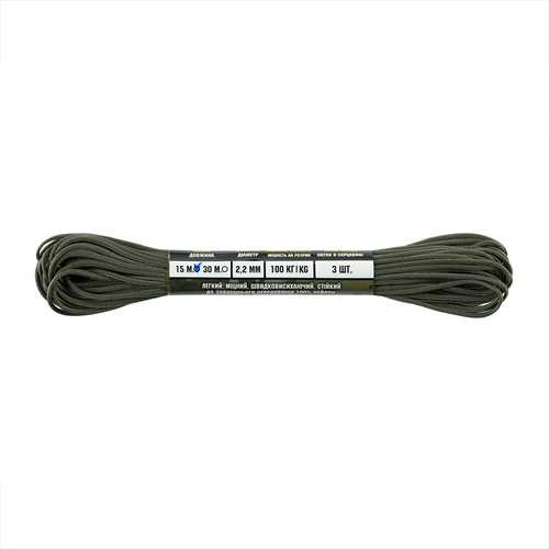 M-Tac - Paracord Minicord Mil-Spec - 2,2 mm - 15 m - Ranger Green - 10546023