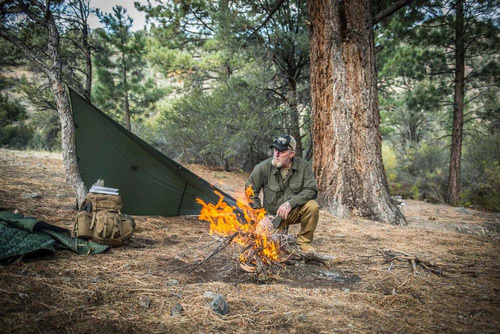 Helikon - Koszula bushcraftowa Woodsman - DuraCanvas - Czarny/Taiga Green - KO-WDN-DC-1109A