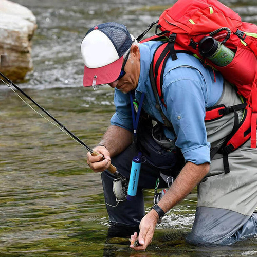 Membrane Solutions - Filtr do wody Straw I - Niebieski - OESF036