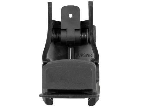 MFT - Składany przeziernik na szynę Picatinny Flip Up Rear Sight - Polimer - Czarny - BUPSWR-BL