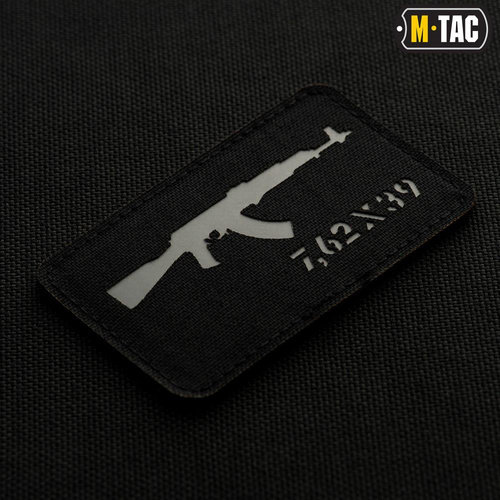 M-Tac - Naszywka AKM 7,62x39 Laser Cut - Czarny/Szary - 51110211