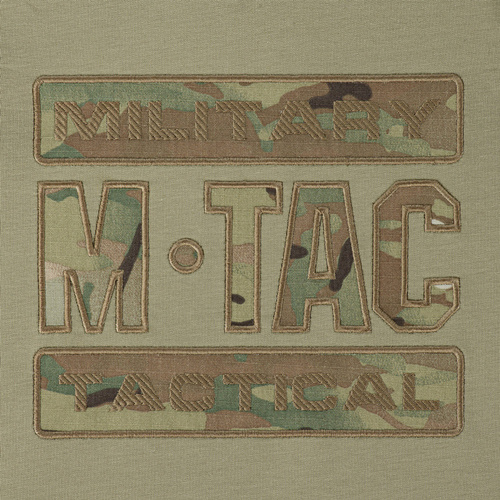 M-Tac - Bluza z kapturem Combat - Bawełna - Light Olive - 20520083