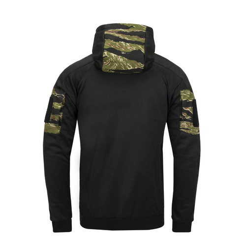 Helikon - Rozpinana bluza Rogue Hoodie Fullzip - RipStop - Czarny/Desert Night Camo - BL-RHF-PO-010LA