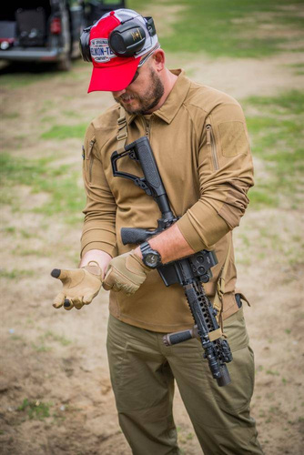 Helikon - Rękawice Taktyczne Range Tactical® - PenCott WildWood / Coyote - RK-RNG-PO-4511A