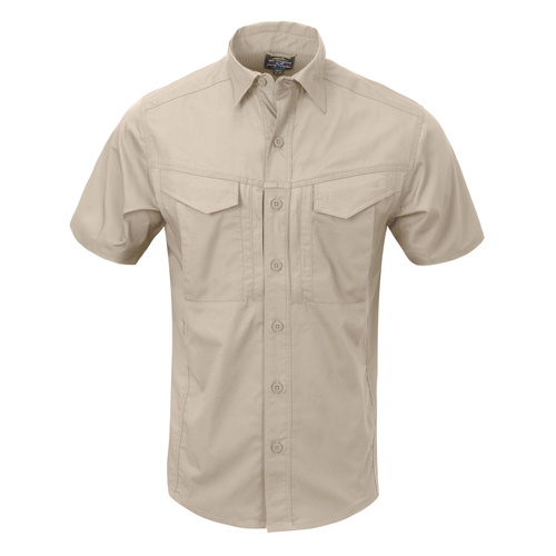Helikon - Koszula z krótkim rękawem Defender Mk2 - PolyCotton Ripstop - Pine Green - KO-DS2-PR-1T