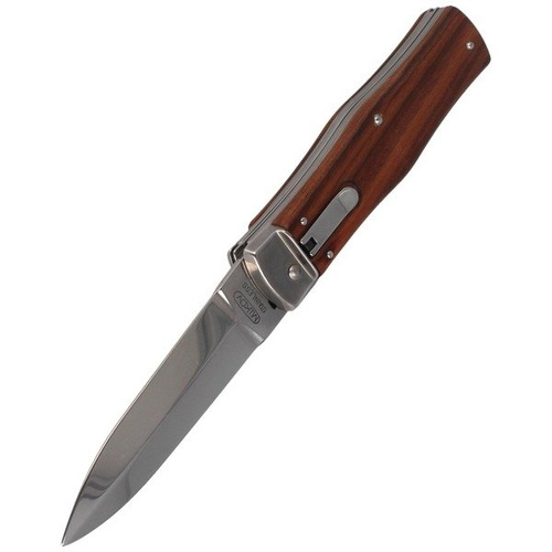 Mikov - Nóż sprężynowy Predator Wood z piłą - 241-ND-2/KP