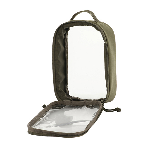 M-Tac - Organizer ergonomiczny przezroczysty Elite - Rozmiar Small 22x14 cm - Cordura 500D - Ranger Green - 10147023