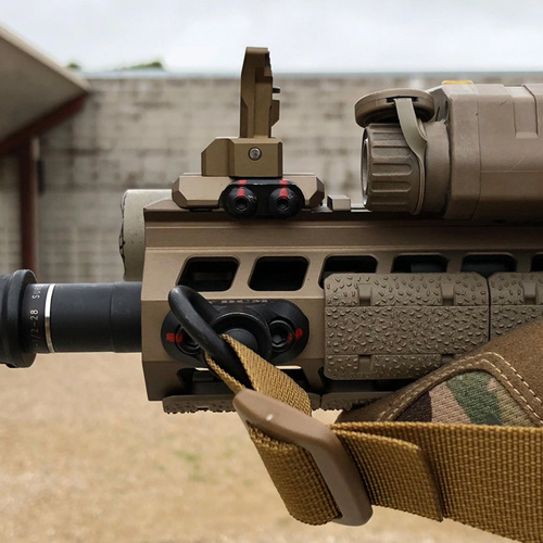 Unity Tactical - Składana muszka celownicza Fusion Backup Iron Sight - Czarny - FUS-S1B