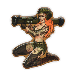 M-Tac - Naklejka Tactical girl #10 AT4 Skandinavik - PVC - 51530002