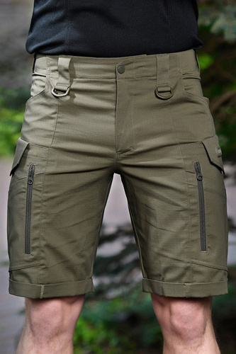M-Tac - Szorty Conquistador Flex - Rip-Stop - 8 kieszeni - Dark Olive - 20008048