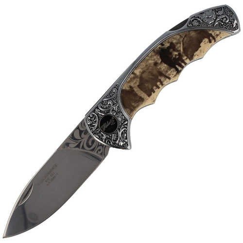 Herbertz Solingen - Noż składany Hunter z motywem dzika 82 mm - 588611