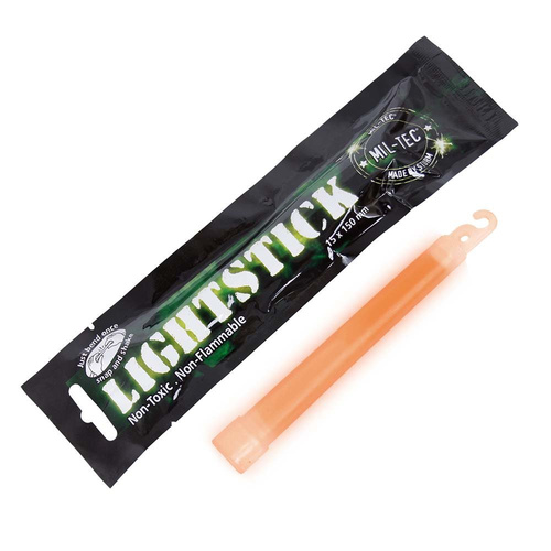 Mil-Tec - Lightstick światło chemiczne - Standard - 1,5 x 15 cm - Pomarańczowy - 14940014