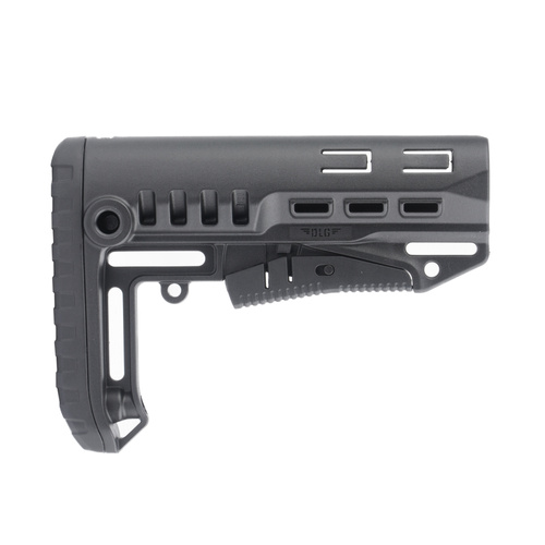 DLG Tactical - Kolba teleskopowa TBS Compact - Mil-Spec - Polimer - Czarny - DLG-130-BLK