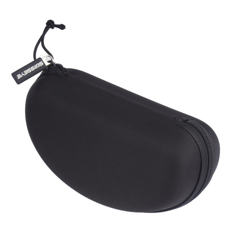 Swiss Eye - Etui na okulary - Usztywnione - Pętla na pas - Czarny