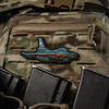 M-Tac - Naszywka Morale Patch 3D F-16 - PVC - Niebieski - 51538015
