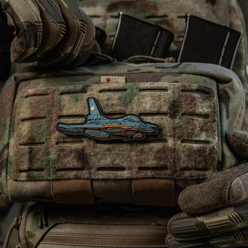 M-Tac - Naszywka Morale Patch 3D F-16 - PVC - Niebieski - 51538015