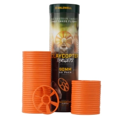 Caldwell - Rzutki ClayCopter 90 mm do miotacza - Polimer - 50 sztuk - Pomarańczowe - 1222327