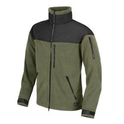 Helikon - Bluza polarowa Classic Army - Olive Green / Black - BL-CAF-FL-16