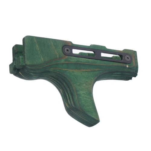 FTCS - Customowe Łoże AK Mod 7 - M-LOK - Short Forward Curved - Forest Green - Nr. 2 FG