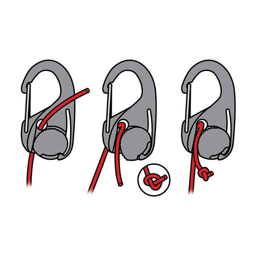 Nite Ize - Regulowana klamra biwakowa CamJam® Cord Tightener - Czarny - NCJ-01-R3