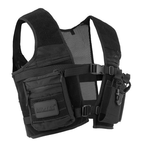 Mil-Tec - Modułowa kamizelka Security Combat Mesh Vest - Czarny - 10760002