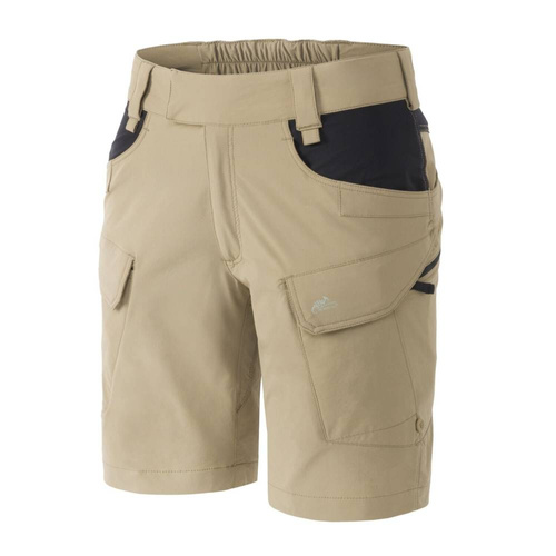 Helikon - Szorty damskie OTS® (Outdoor Tactical Shorts) 8.5" - Czarny / Khaki - SW-OTS-VL-1301A