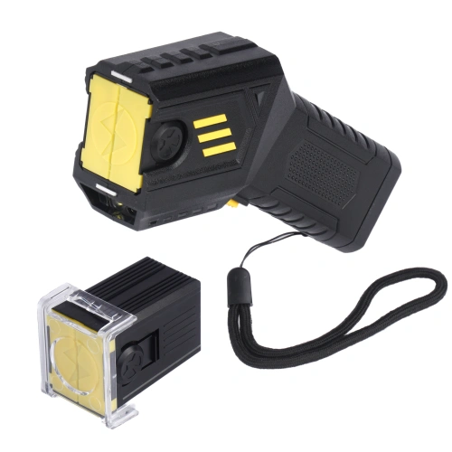 Husha - Paralizator strzelający Ares S1 - Akumulatorowy - 2 kartridże - Latarka - Laser - ARES-S1