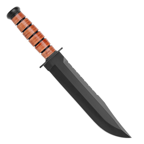 Ka-Bar - Nóz survivalowy Big Brother - Skóra - Brązowy - 2217