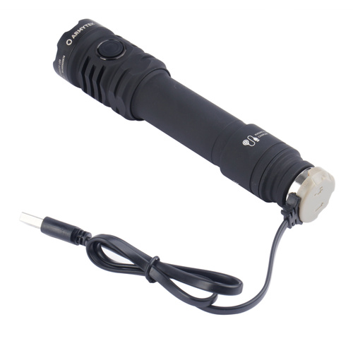 Armytek - Latarka taktyczna Dobermann Pro Max - Strobe - 3000 lm - Czarna - F08401PC