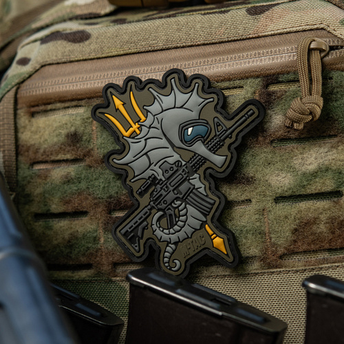 M-Tac - Naszywka Morale Patch 3D Konik Morski - PVC - Coyote/Szary - 51348373