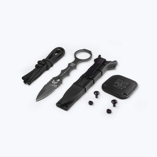 Benchmade - Nóż taktyczny Mini SOCP Dagger - Spear Point - 440C - Tungsten Gray - 177GY