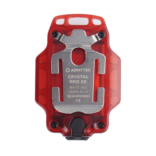 Armytek - Latarka kieszonkowa LED Crystal Pro 3D - Czerwona - F10101R