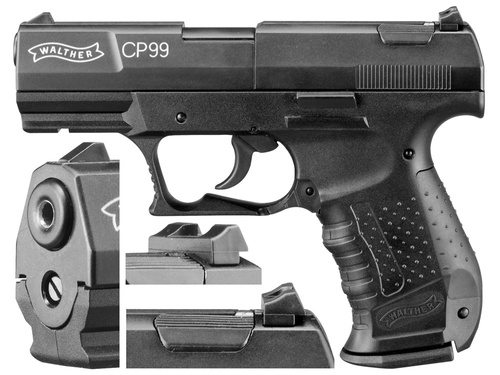 Umarex - Wiatrówka CO2 Walther CP-99 - 4,5 mm - Czarna - 412.00.00