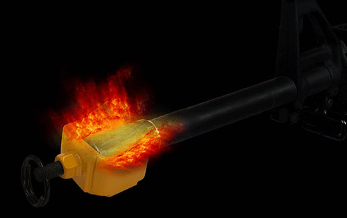 UTG - Odrzutnik do strzelania amunicją ślepą do AR15 Gen III - Żółty - MNT-16AD2-C