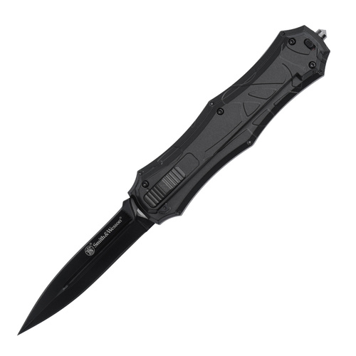 Smith&Wesson - Nóż składany Assisted Opening OTF - AUS-8 - Tanto - Czarny - SWOTF9TB