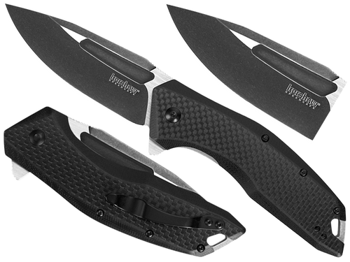 Kershaw - Nóż taktyczny Flourish 3935 - 8Cr13MoV - Czarny - 3935