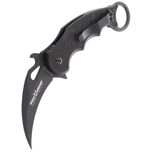 FOX - Nóż składany Karambit - Hawkbill - Czarny - 479